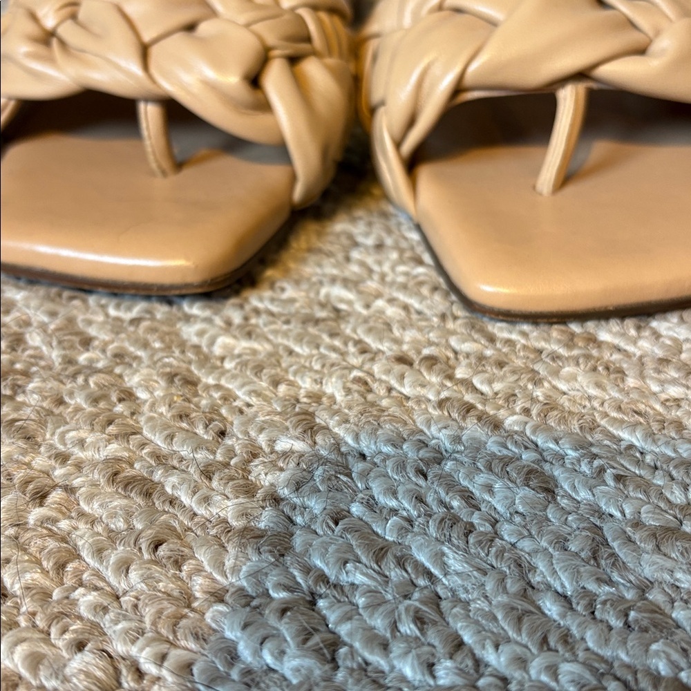 Vince Camuto Tan Braided Slides - Picture 4 of 5